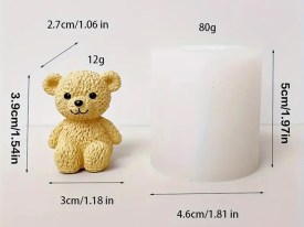Molde silicona osito peluche